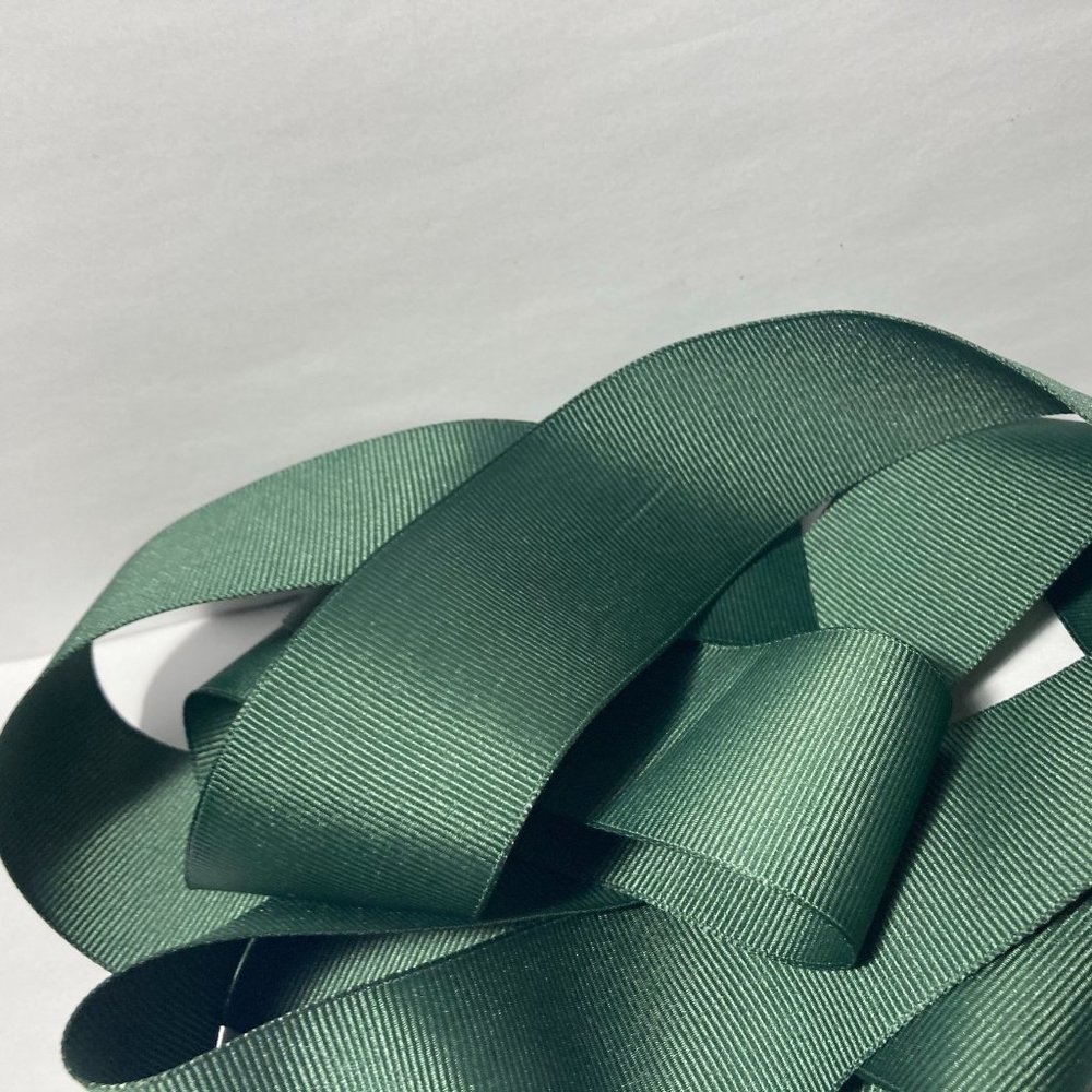 Green Ribbed Sash Ribbon 1.5" - Picture 6 of 11